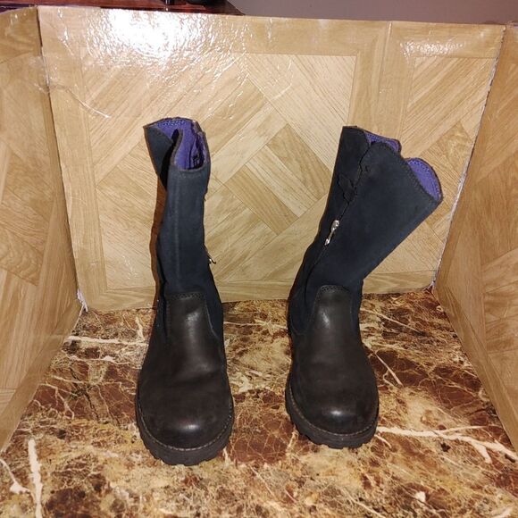 Timberland toddler leather boots black size 12.    170 - Picture 7 of 12